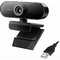 LogiLink Pro Full-HD-USB-Webcam mit Mikrofon, schwarz