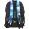 WHEEL BEE Freizeit-Rucksack Night Vision, blau/wei kariert