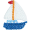 Hama Stiftplatte "Segelboot", wei