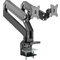 DIGITUS Universal Dual-Monitorarm, Klemmbefestigung, schwarz