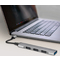 LogiLink USB 3.0 Slim-Hub, 4-Port, Aluminiumgehuse, grau