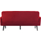 PAPERFLOW 3-Sitzer Sofa LISBOA, Samtbezug, rot