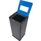 ALBA Wertstoffsammelbox fr Papier, schwarz/blau, 50 Liter