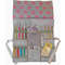 KLEIBER Hkelnadel-Tasche "Herzen", grau/pink