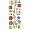 folia Weihnachts-Glitzer-Sticker CHRISTMAS
