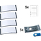 AVERY Zweckform Namensschild, 70 x 30 mm, anthrazit, 5er Set
