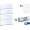 AVERY Zweckform Namensschild, 70 x 30 mm, silber, 5er Set