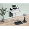 LEITZ Sitz-Steh-Schreibtisch Ergo Compact, wei, mit Rollen