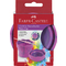 FABER-CASTELL Wasserbecher CLIC & GO, pink marmoriert