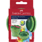 FABER-CASTELL Wasserbecher CLIC & GO, grn marmoriert