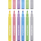 EBERHARD FABER Textmarker Slim, Pastellfarben, 6er Etui