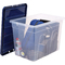Fellowes Aufbewahrungsbox BANKERS BOX, 64 Liter, transparent