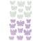 folia Moosgummi Glitter-Sticker BUTTERFLIES