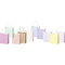 folia Papier-Tragetaschen PASTELL, Gre: S, farbig sortiert