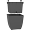 EDA Pflanzgef BASALT Diva, eckig, 435 mm, anthrazit