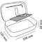 APLI Schlamper-Etui urban, grau/farbig, 8er Display