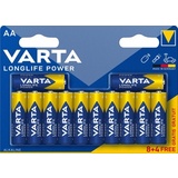 VARTA alkaline Batterie "LONGLIFE Power", mignon AA, 8+4