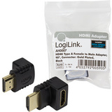 LogiLink Adapter, hdmi Kupplung - Stecker, gewinkelt