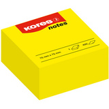 Kores haftnotizen Wrfel "notes", 75 x 75 mm, blanko, gelb