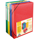 EXACOMPTA Sammelbox, 40 mm, farbig sortiert, promopack 3+1