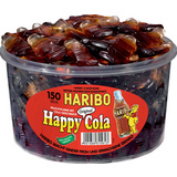 HARIBO fruchtgummi HAPPY COLA, 150er Runddose