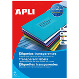 APLI wetterfeste Etiketten, 210 x 297 mm, transparent