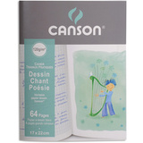 CANSON cahier posie et chant, 120 g/m2, 170 x 220 mm