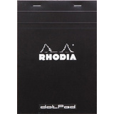 RHODIA notizblock "dotPad", din A5, gepunktet, schwarz