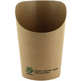 PAPSTAR wrap-cup "pure", rund, 230 ml, braun
