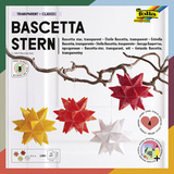 folia Faltbltter Bascetta-Stern, 75 x 75 mm, transparent
