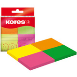 Kores haftnotizen "Multicolour", 40 x 50 mm, Neonfarben