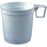STARPAK Kunststoff-Kaffeetassen, 0,25 l, wei, 40er