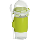 emsa yoghurt Mug clip & GO, mit Löffel und Toppingbehälter