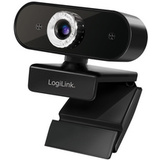 LogiLink pro Full-HD-USB-Webcam mit Mikrofon, schwarz