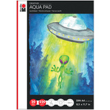 Marabu aquarellpapierblock Aqua pad GRAPHIX, A4, 220 g/qm