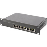 DIGITUS 10" gigabit Ethernet PoE+ Switch, 8-Port