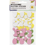 folia moosgummi Glitter-Sticker "Frhling"