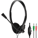 LogiLink stereo Headset, mit Mikrofon, schwarz