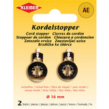 KLEIBER Kordelstopper, Metall, silber