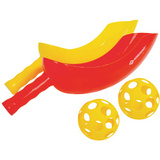 SCHILDKRT wurf- und fangspiel "Scoop Ball", gelb/rot