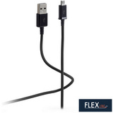 FLEXLINE USB-Anschlusskabel, usb-a - USB-B, schwarz, 1,0 m