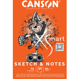 CANSON studienblock XS'MART sketch & NOTES, din A4