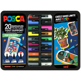 POSCA pigmentmarker "POP COLOURS", 20er Metallbox