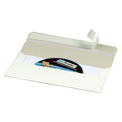 SMARTBOXPRO CD/DVD-Brief, DIN lang, mit Fenster links, wei