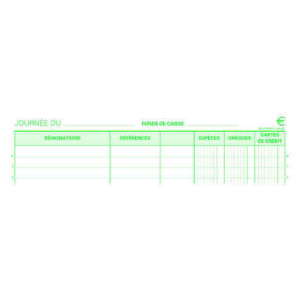 EXACOMPTA Manifold "Encaissement", 297 x 210 mm, dupli