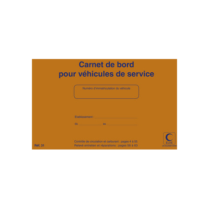 ELVE Carnet de bord pour vhicules de service, 150 x 215 mm