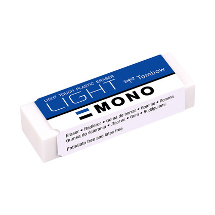Tombow Kunststoff-Radierer "MONO light", wei