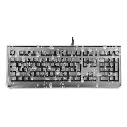 KEY-Protect Wasserdichte Tastatur, Layout: FR, schwarz