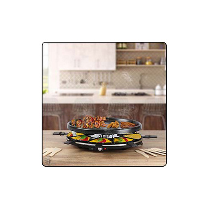 CLATRONIC Raclette-Grill RG 3776, fr 8 Personen, schwarz