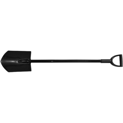 BRDER MANNESMANN Metall-Spaten, Lnge: 1.180 mm, schwarz